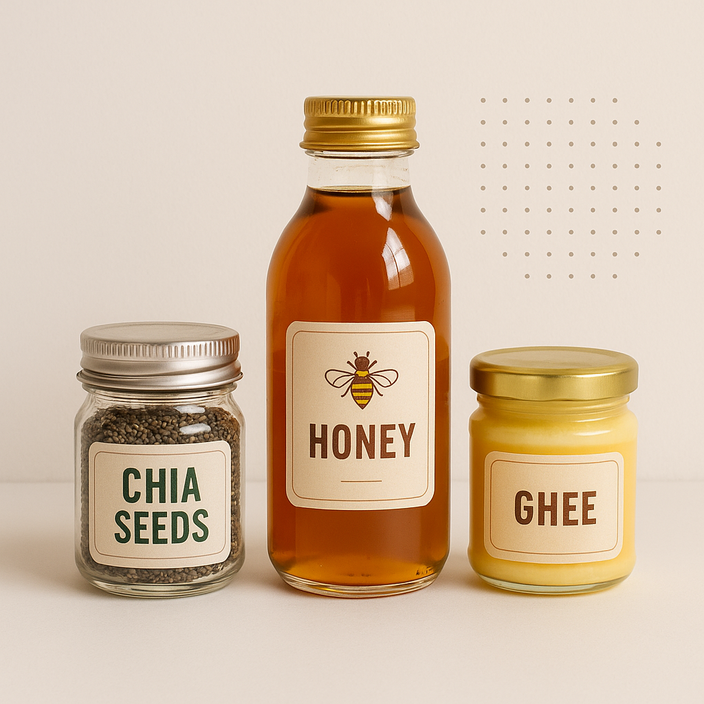 header image chia seeds honey ghee header image chia seeds honey ghee